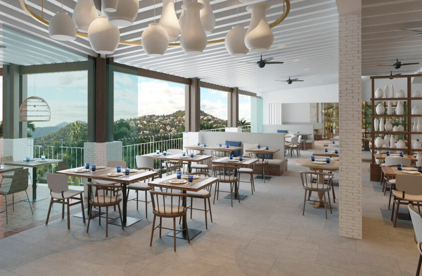 منتجع وسبا دينيا ماريوت لا سيلا جولف دينايا المظهر الخارجي الصورة The restaurant